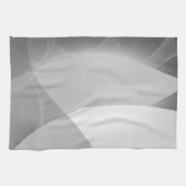 Abstraktes graues und weißes Muster Handtuch (Horizontal)
