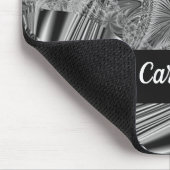 Abstraktes Graukristall Mousepad (Ecke)