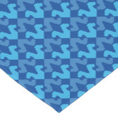 Abstraktes Great Dane Blue Head Pattern Kurzer Tischläufer (Ecke)