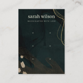 Abstraktes Green Black Gold 3 Stuhlvorschau Visitenkarte