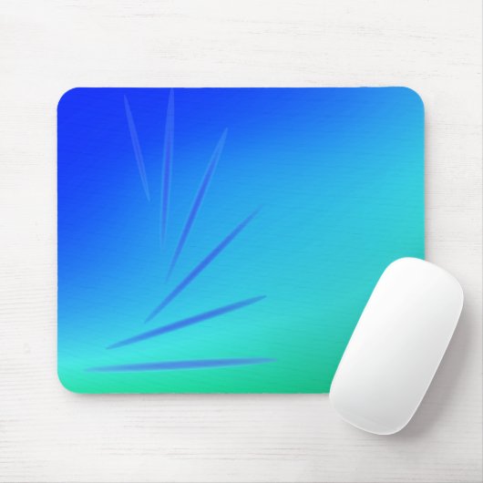 Abstraktes Green & Blue Design Mousepad (Mit Mouse)