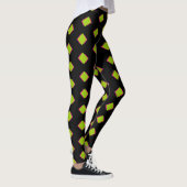 Abstraktes Green Diamond-Muster Leggings (Rechts)