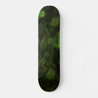 Abstraktes Green Glow Skateboard