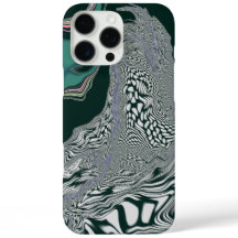 Abstraktes Green Marble Swirl Art iPhone Case