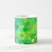 Abstraktes Green Reptile Skin Muster Kaffeetasse (Mittel)