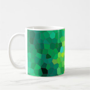 Abstraktes Green Reptile Skin Muster Kaffeetasse