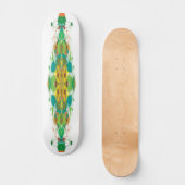 Abstraktes Green Skateboard Deck (Vorderseite)