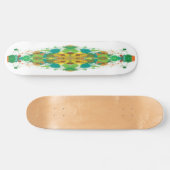 Abstraktes Green Skateboard Deck (Horizontal)