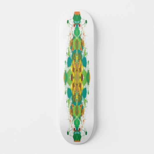 Abstraktes Green Skateboard Deck (Vorderseite)