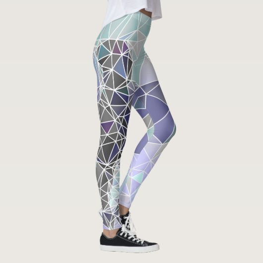 Abstraktes großes Ding Leggings (Rechts)