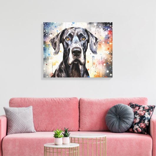 "Abstraktes großes Ding" Leinwanddruck (Insitu (Wohnzimmer))