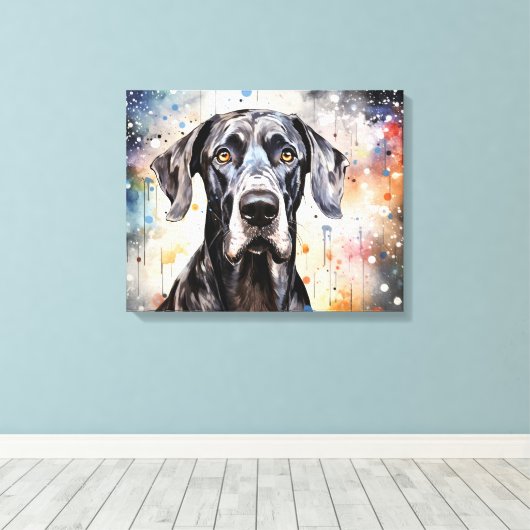 "Abstraktes großes Ding" Leinwanddruck (Insitu (Holzboden))