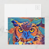 Abstraktes Großes Hornhahn Postkarte (Vorne/Hinten)