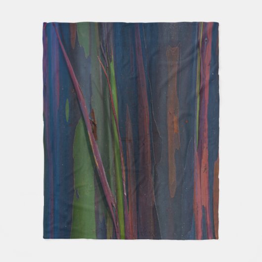 Abstraktes, grün-blau-braunes Bild Fleecedecke (Vorderseite)