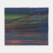 Abstraktes, grün-blau-braunes Bild Fleecedecke (Vorderseite (Horizontal))