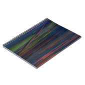 Abstraktes, grün-blau-braunes Bild Notizblock (Linke Seite)