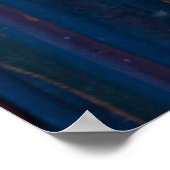 Abstraktes, grün-blau-braunes Bild Poster (Ecke)