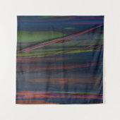 Abstraktes, grün-blau-braunes Bild Wandteppich (Vorderseite (Horizontal))