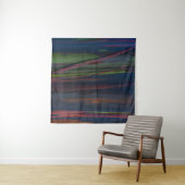Abstraktes, grün-blau-braunes Bild Wandteppich (Beispiel (Horizontal))