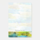 abstraktes Grün, blau Post-it Klebezettel (Vorderseite)