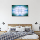 Abstraktes grün-blaues Muster Leinwanddruck (Insitu (Schlafzimmer))
