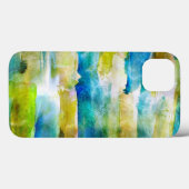 Abstraktes Grün des Watercolor, blau Case-Mate iPhone Hülle (Rückseite (Horizontal))