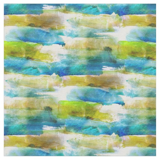 Abstraktes Grün des Watercolor, blau Stoff (Nahaufnahme)