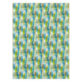 Abstraktes Grün des Watercolor, blau Tischdecke (Vorderseite)