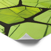 Abstraktes grün geometrisches Mosaik Poster (Ecke)