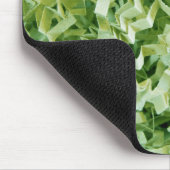 Abstraktes, grün geschreddertes Gerecycelt Füllpap Mousepad (Ecke)