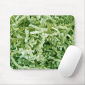 Abstraktes, grün geschreddertes Gerecycelt Füllpap Mousepad (Mit Mouse)
