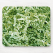 Abstraktes, grün geschreddertes Gerecycelt Füllpap Mousepad (Vorne)