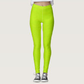 Abstraktes Grün Limon Leggings (Vorderseite)