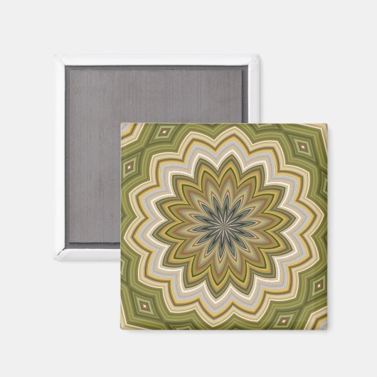 Abstraktes Grün Magnet (Vorderseite/Rückseite)