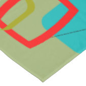 Abstraktes Grün Mitte des Jahrhunderts Tischdecke (Schrägansicht)