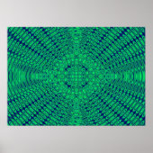 Abstraktes Grün Poster (Vorne)