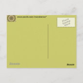 Abstraktes Grün Postkarte (Rückseite)