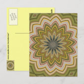Abstraktes Grün Postkarte (Vorne/Hinten)