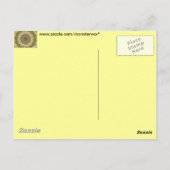 Abstraktes Grün Postkarte (Rückseite)