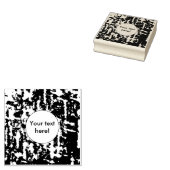 Abstraktes, grün rotes platisches Design Gummistempel (Stempel)