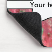 Abstraktes, grün rotes platisches Design Mousepad (Ecke)