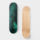 Abstraktes Grün Skateboard (Vorderseite)