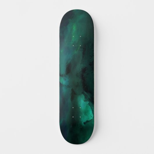 Abstraktes Grün Skateboard (Vorderseite)