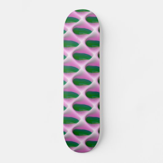 abstraktes Grün Skateboard (Vorderseite)