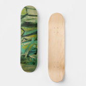 Abstraktes Grün Skateboard (Vorderseite)