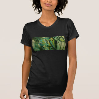 Abstraktes Grün T-Shirt