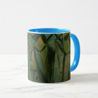 Abstraktes Grün Tasse