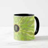 Abstraktes Grün Tasse (VorderseiteRechts)