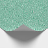 abstraktes grün-weißes Muster Geschenkpapier (Ecke)