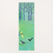 Abstraktes Grün Yogamatte (Vorderseite)